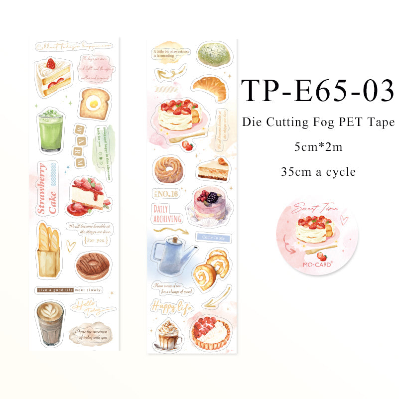 Happy Days Series Die Cutting Fog PET Tape