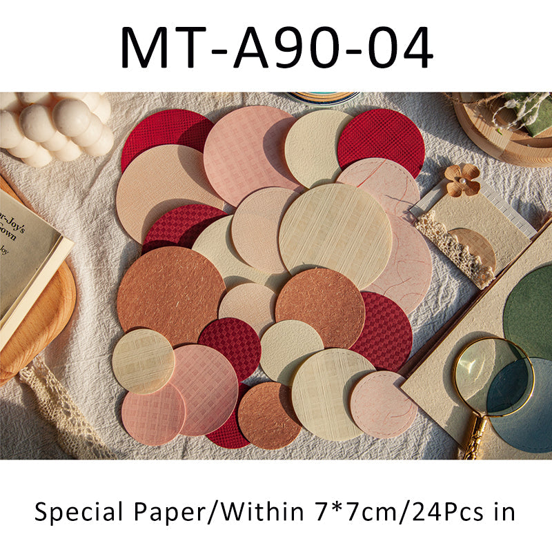 24PCS Poetic series material paper