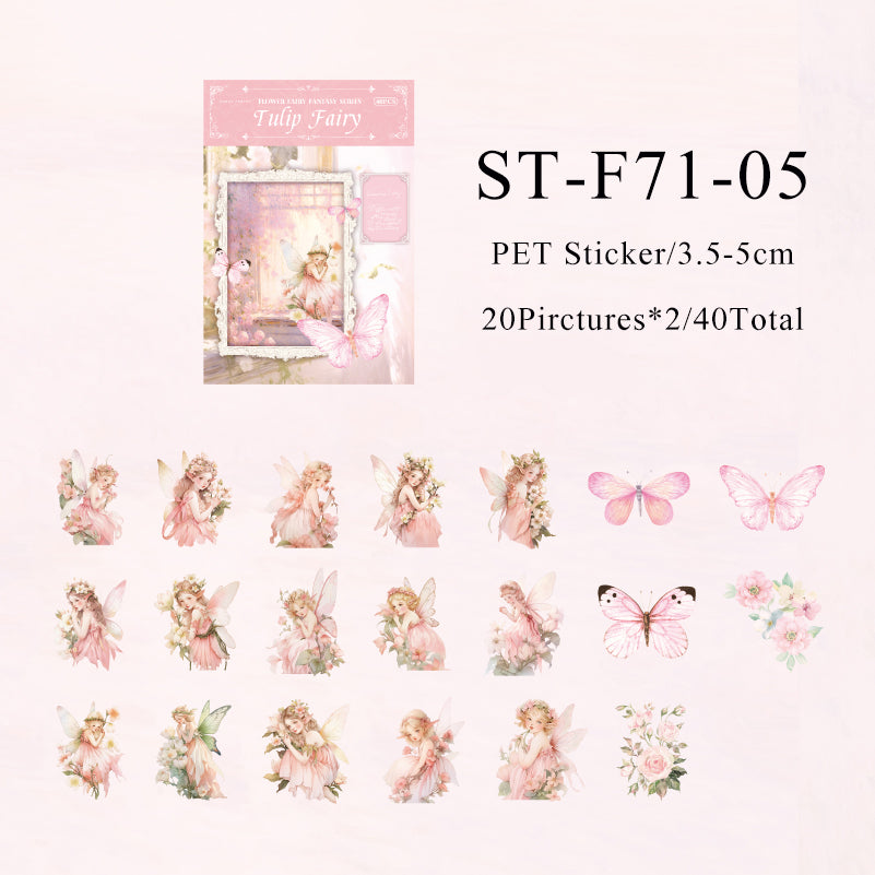 40PCS The fairy fantasy series sticker