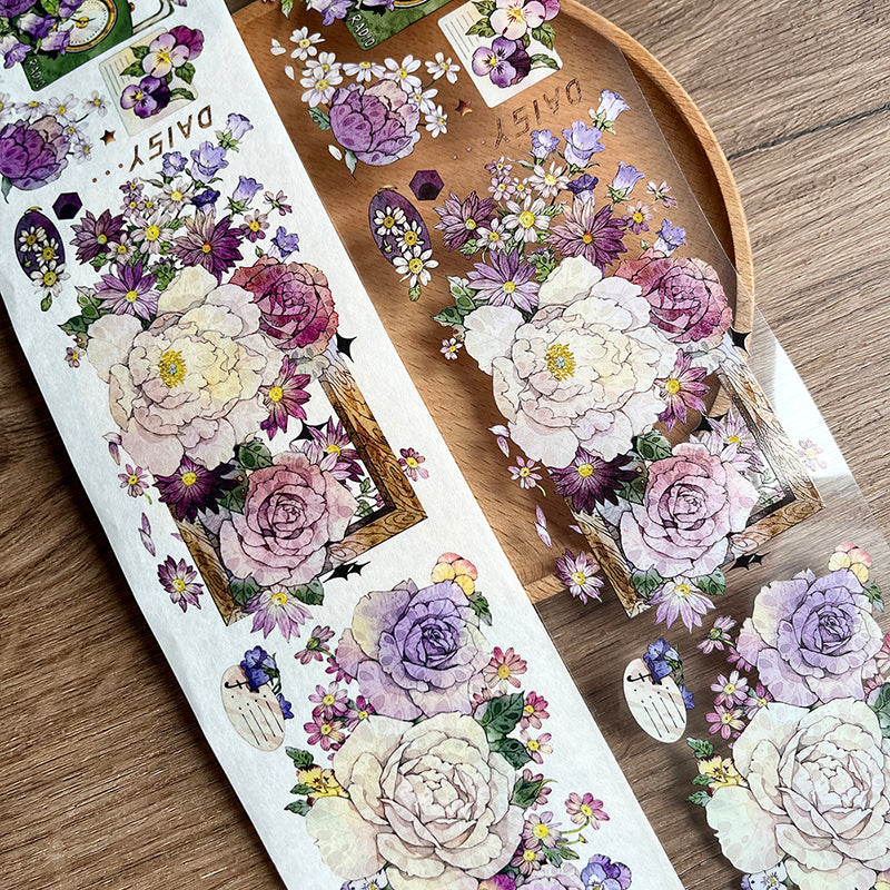 6.5cm*100cm Beautiful as tapestry Washi/PET Tape