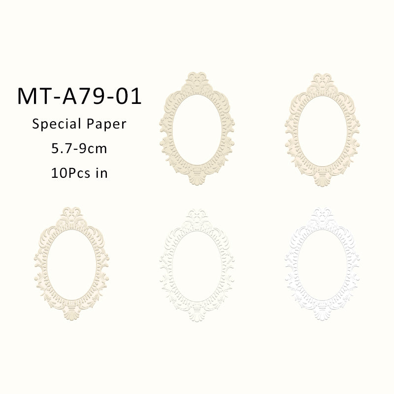 10PCS Find a mountain stream series material paper