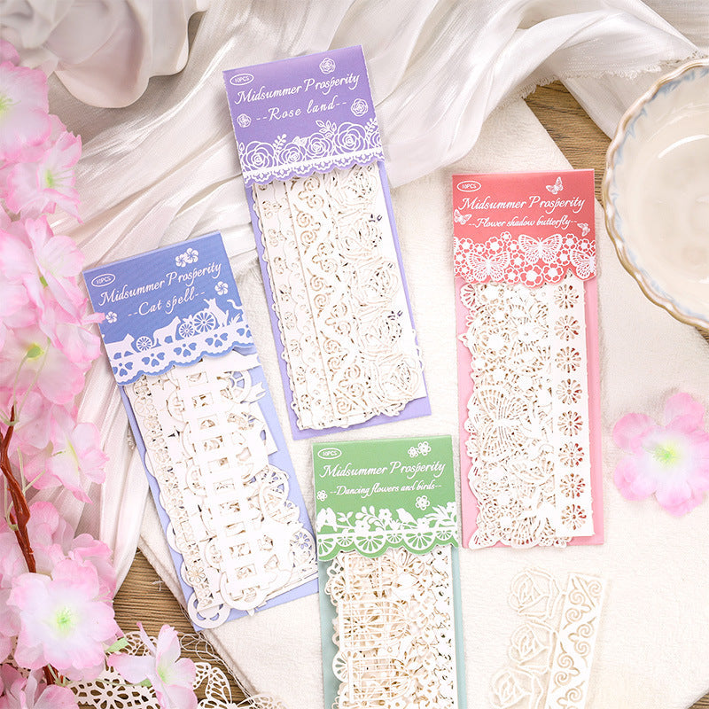 10PCS Midsummer boom series material paper