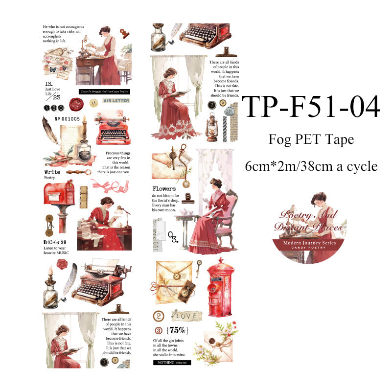 Modern Travel series Fog PET Tape