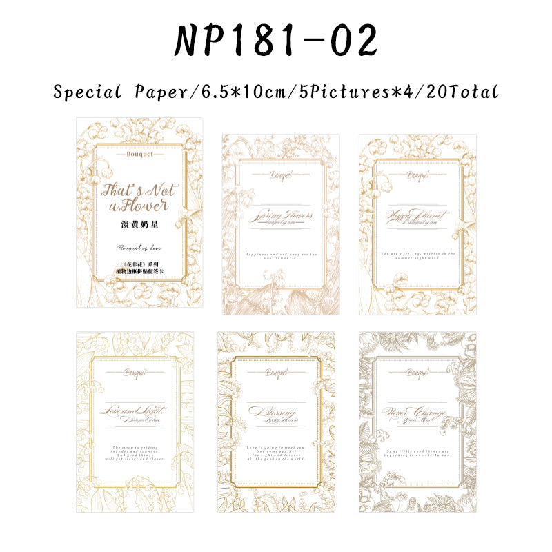 20PCS Purple twilight series note paper