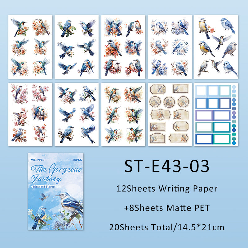 20Sheets The Gorgeous Fantasy series sitcker book