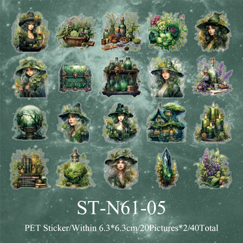 40PCS Magic fantasy series sticker