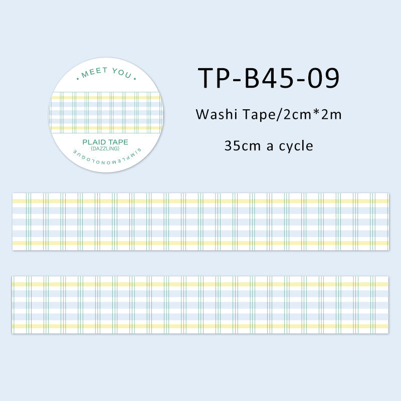 Reduced monologue series washi tape