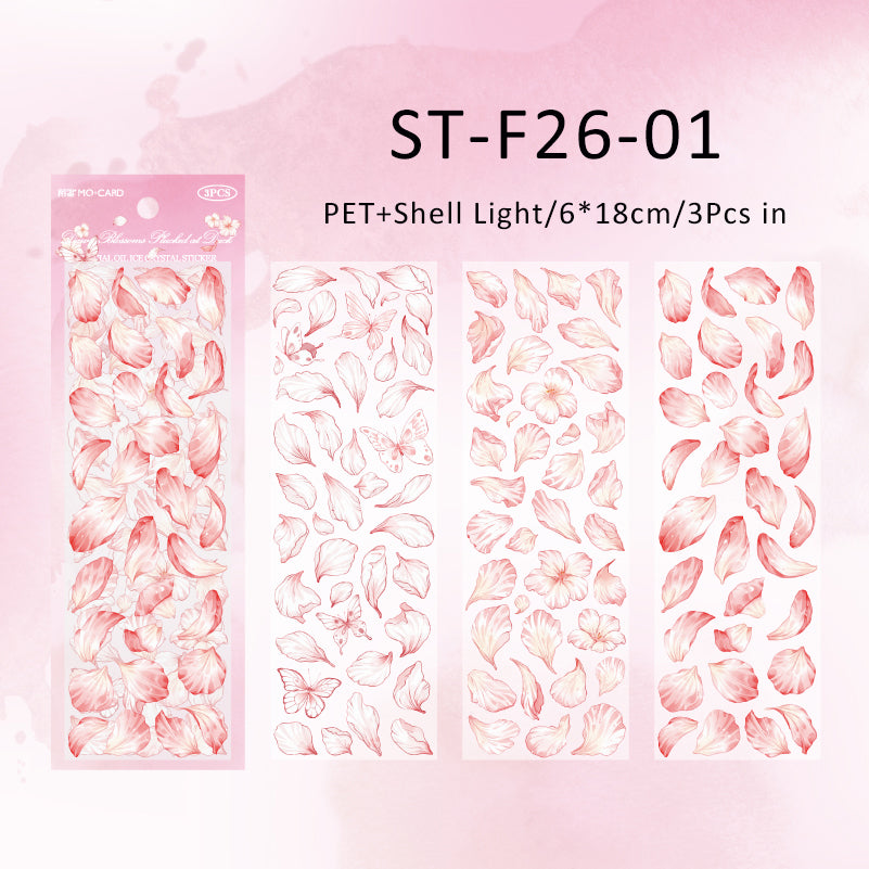 3PCS Petal Fifi series sticker