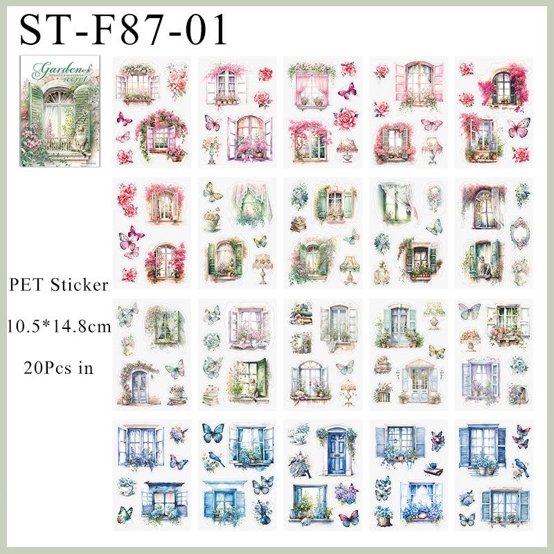 20PCS My Secret Garden series sticker