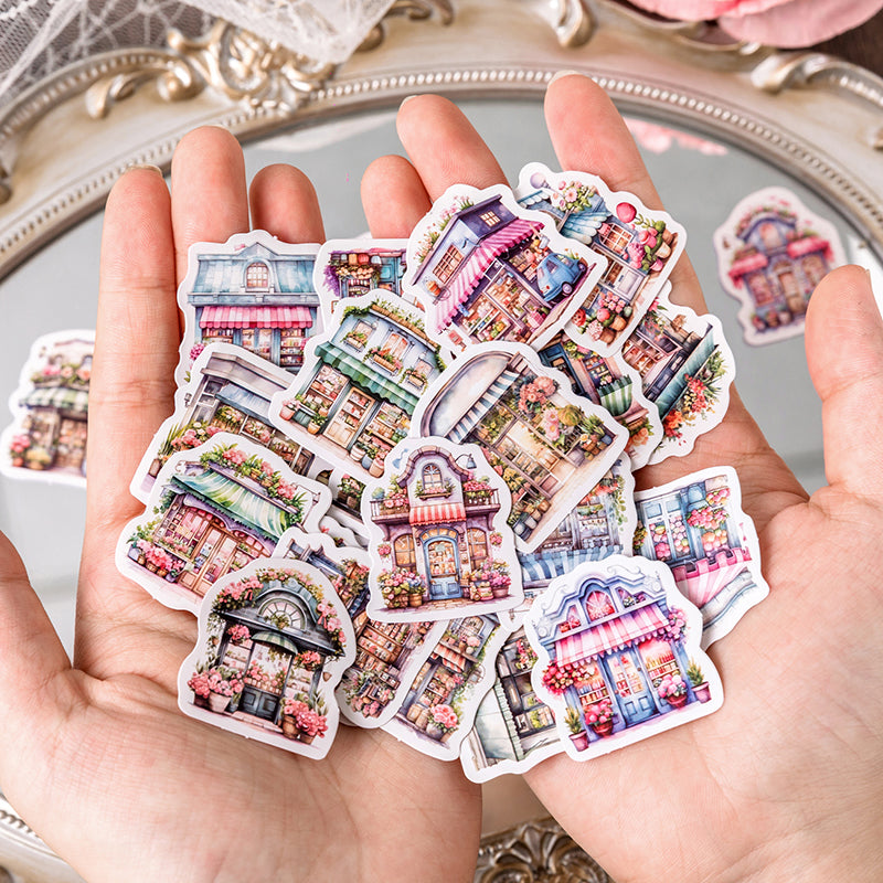 45PCS Alley corner greenhouse series sticker