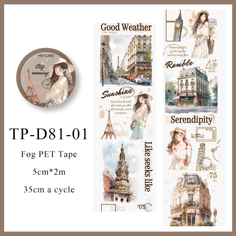 Walk the street corner series Fog PET Tape