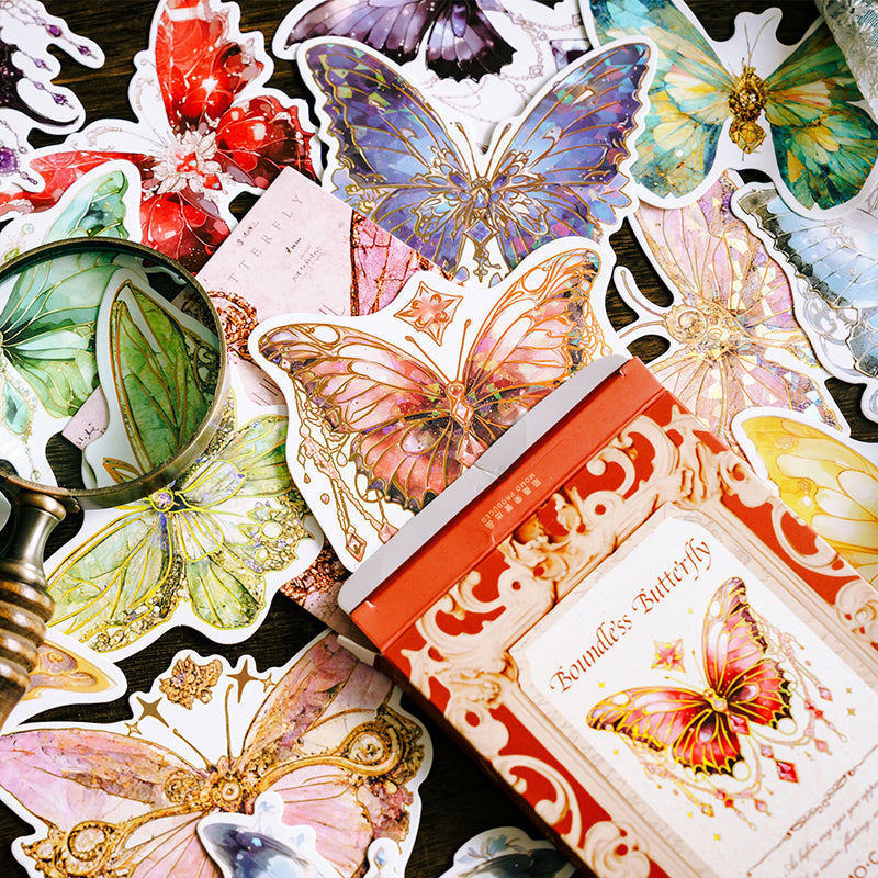 20PCS The Boundless Butterfly series material paper