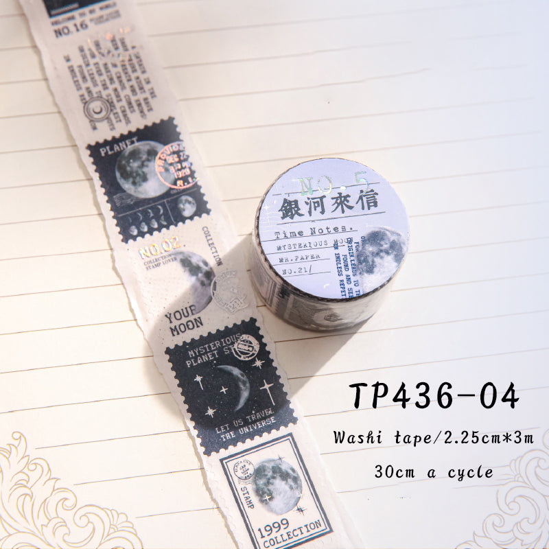 1PCS Time ticket series washi tape