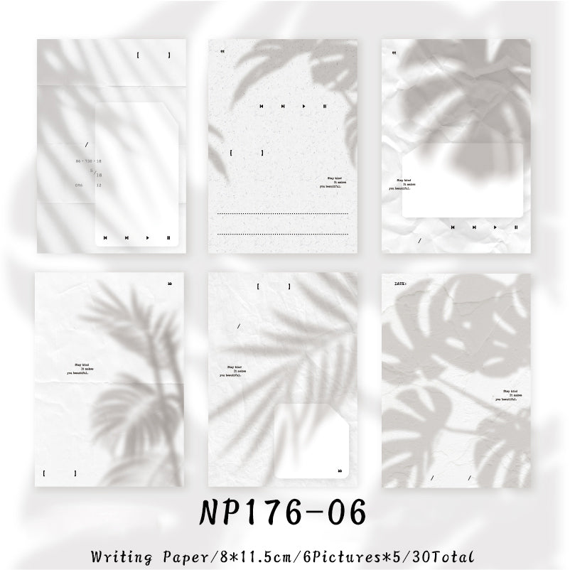 30PCS Nikko Flower Island series note paper