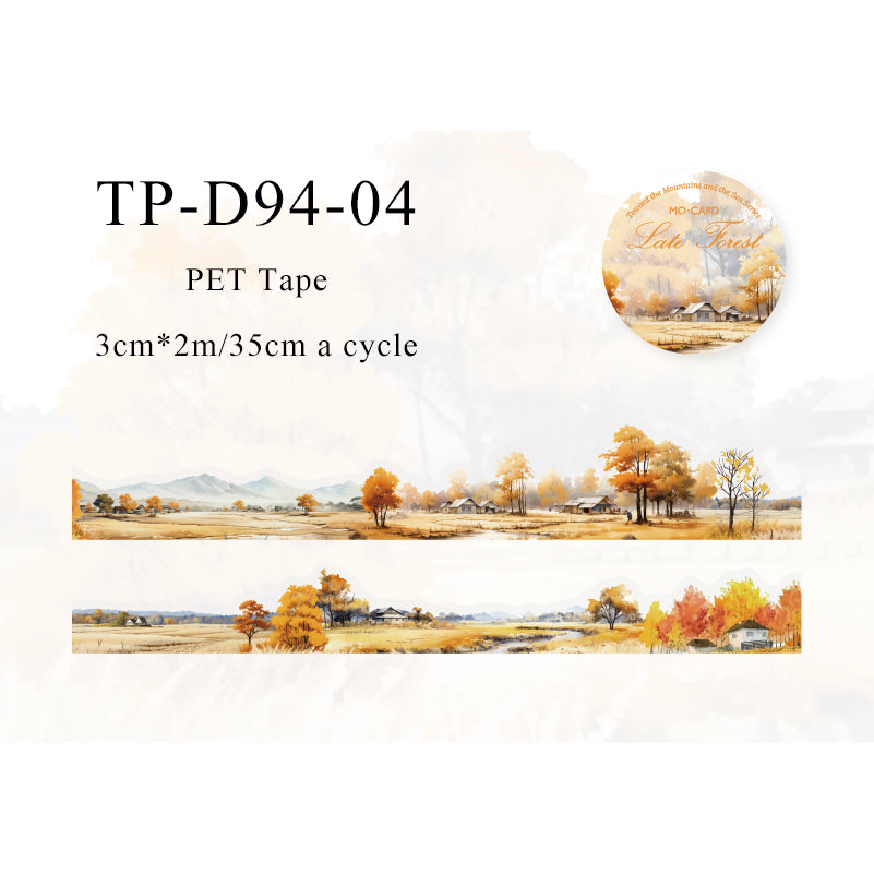 To the mountains and the sea series PET Tape