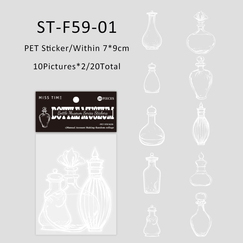 20PCS Bottle Museum Series sticker