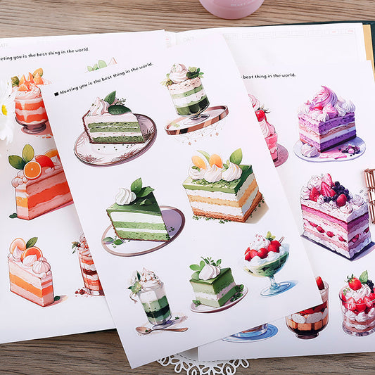 21PCS Sweet cake sticker