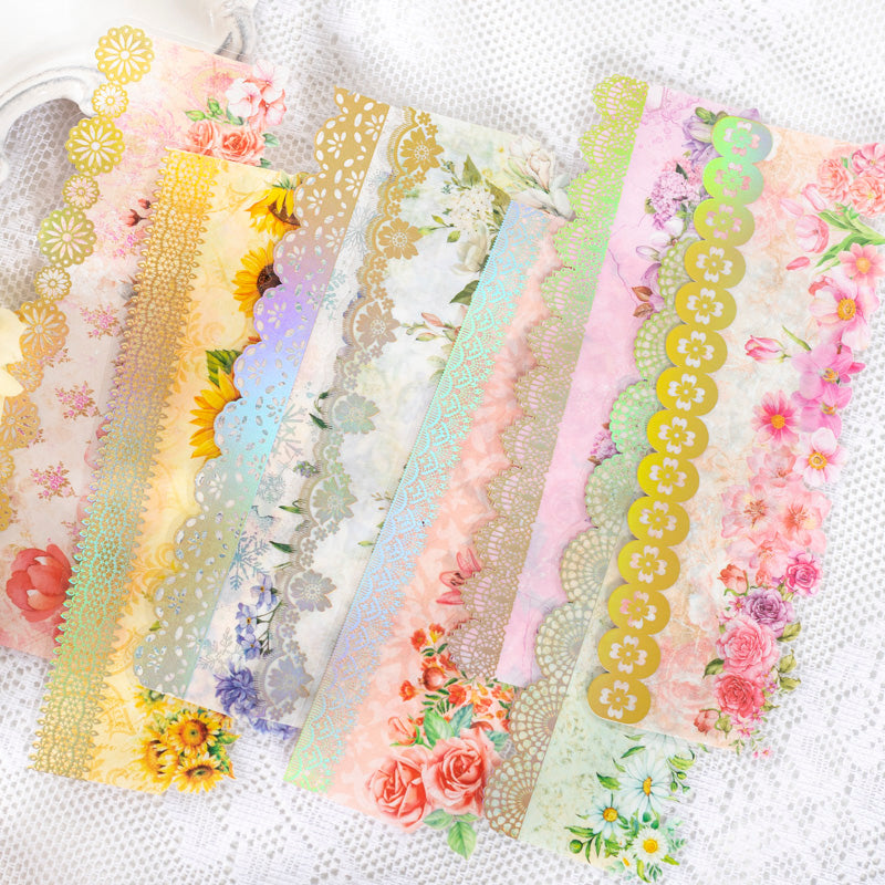 10PCS Lace Romance series sticker