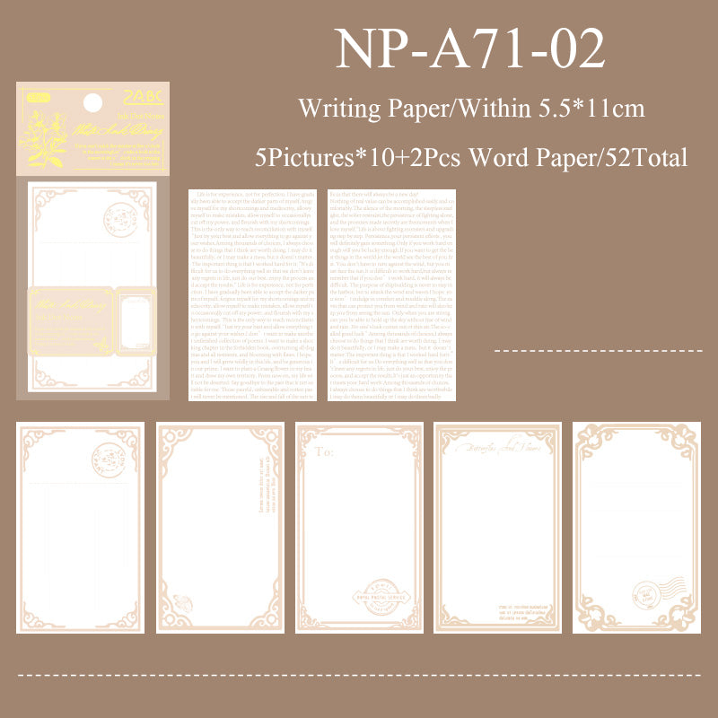 52PCS Ink dot notes series note paper