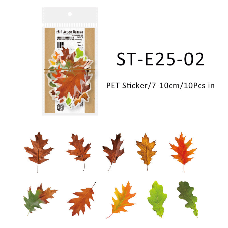 10PCS Wild in autumn wind series sticker