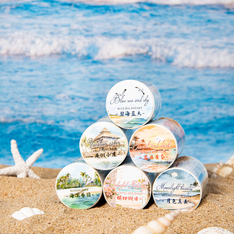 Sea breeze blowing over the ear series Washi Tape