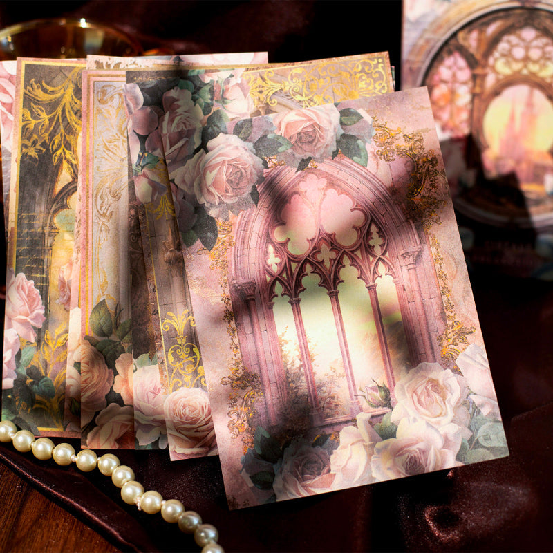 32PCS Baroque dream series material paper