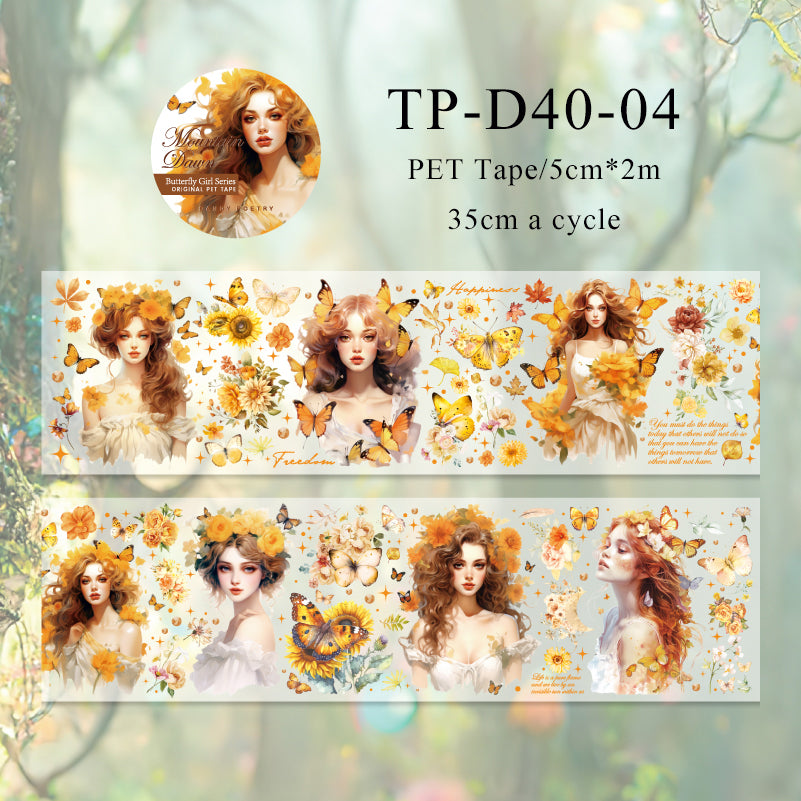 Butterfly Girls Series PET Tape