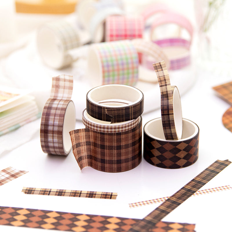 Vintage plaid series washi tape