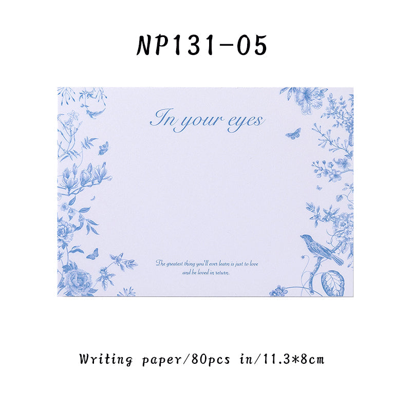 80PCS The Blues series note paper