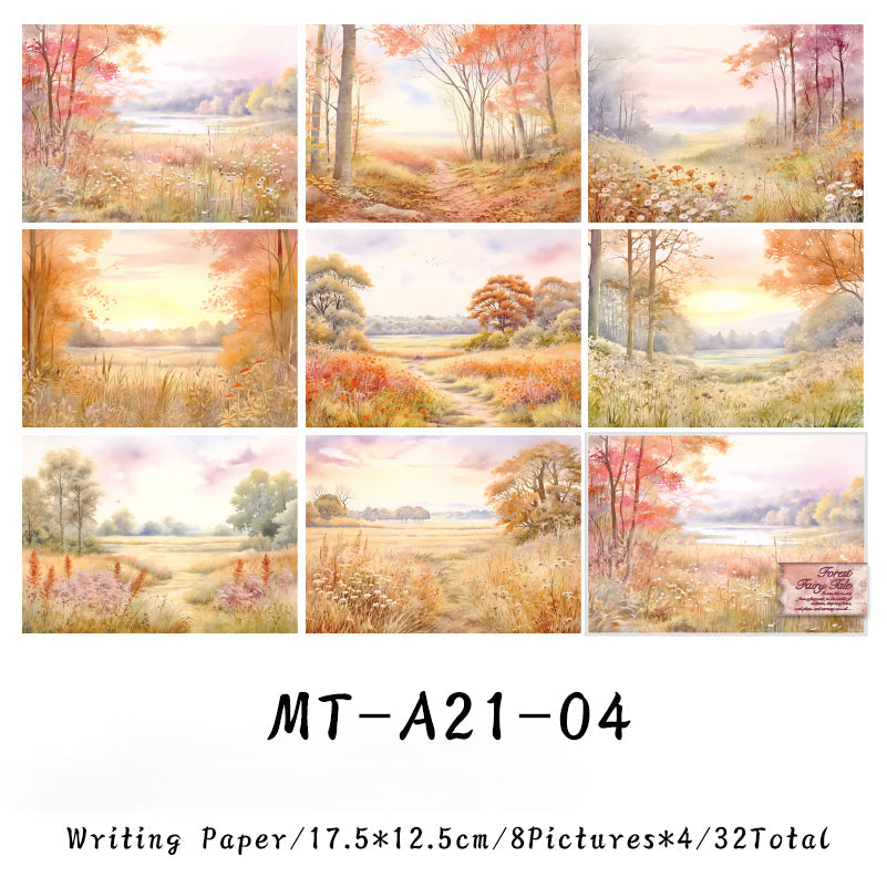 32Sheets Forest Fairy Tales Series material paper