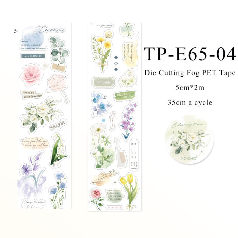 Happy Days Series Die Cutting Fog PET Tape