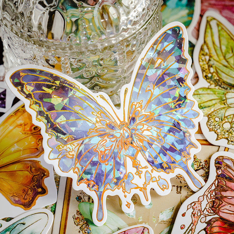 20PCS The Boundless Butterfly series material paper