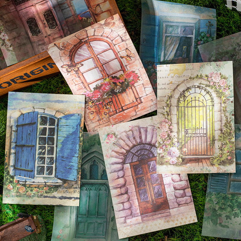 20PCS Outside the Greenhouses series material paper