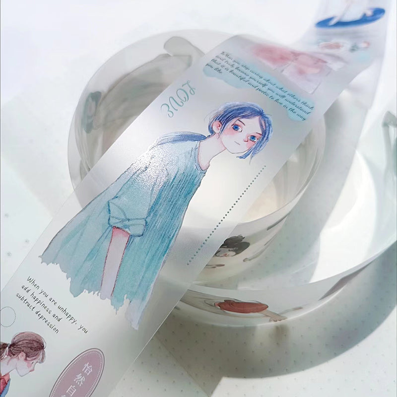 4cm*333cm Empty oneself Washi/PET Tape