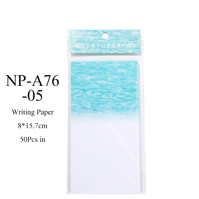 50PCS All things Free Verse series note paper