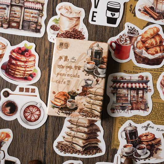 30PCS Peninsula Cafe sticker