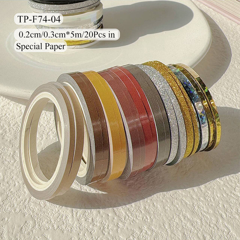 Extremely slim colorful special paper tape