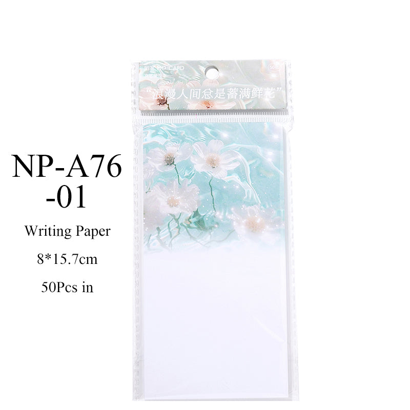 50PCS All things Free Verse series note paper