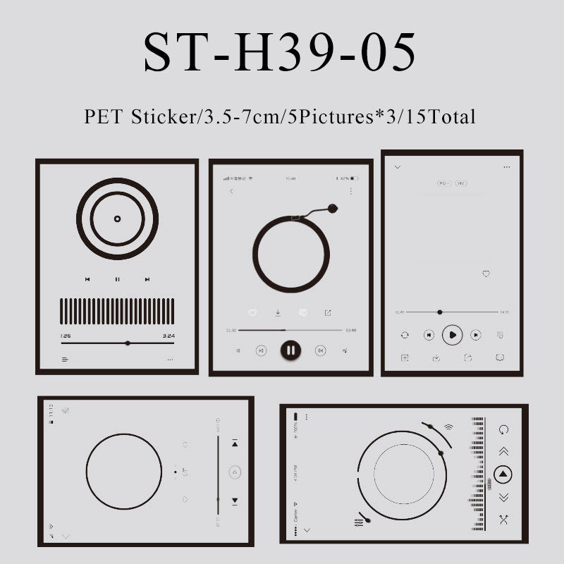 15PCS Frame the future series sticker