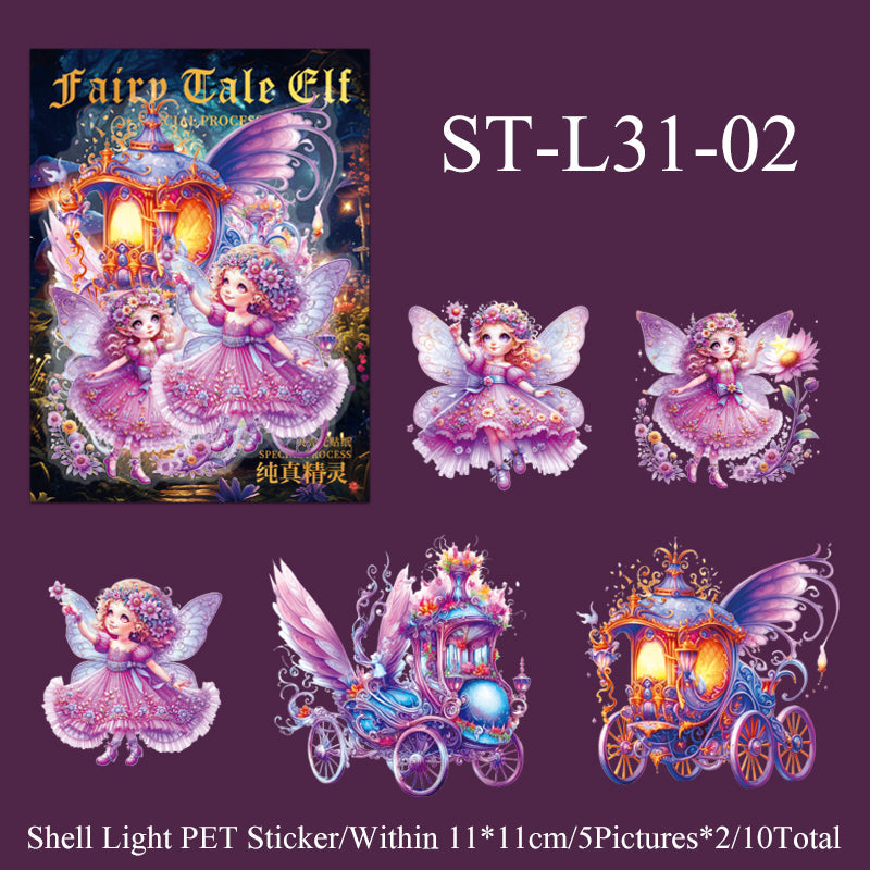 10PCS Fairy tale Elf series sticker