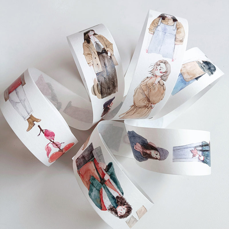 4cm*200cm Autumn departure Washi/PET Tape