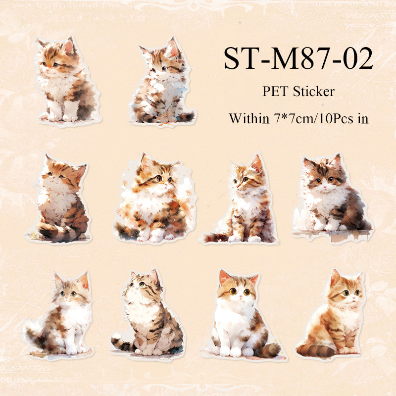 10PCS Animal forest series sticker