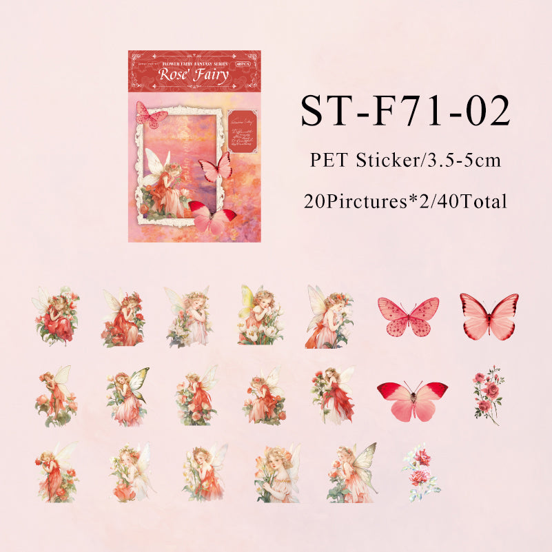 40PCS The fairy fantasy series sticker