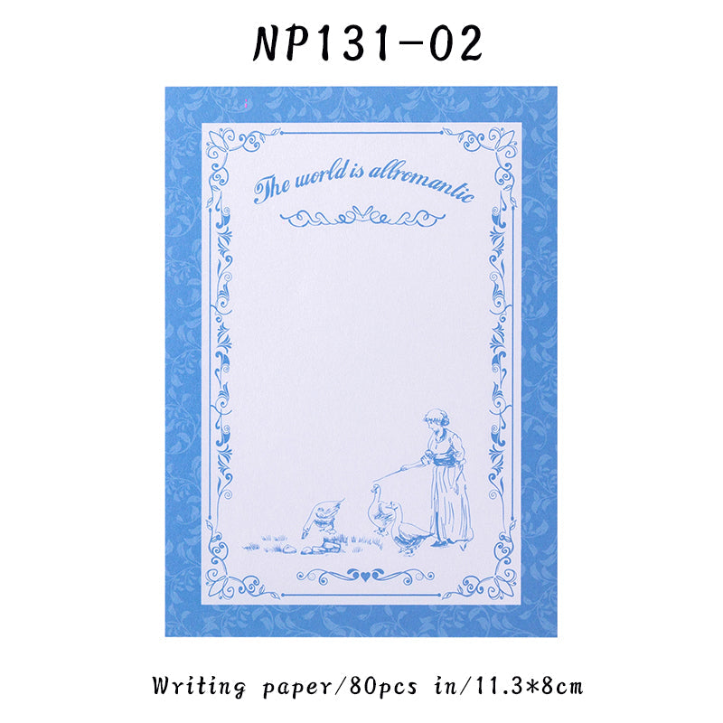 80PCS The Blues series note paper