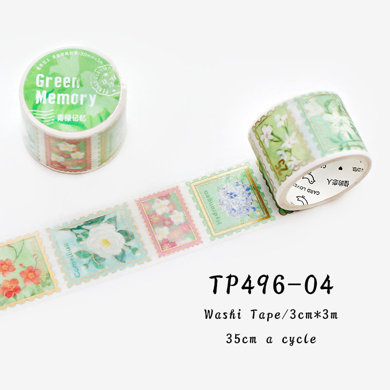 1Pcs Flower Post Office series washi tape