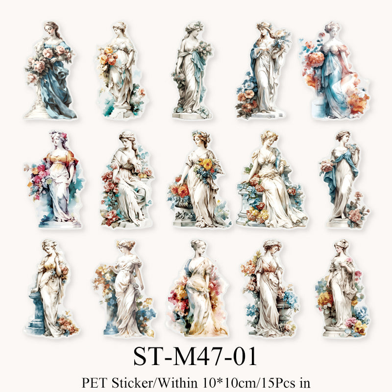 15PCS Sculpture Rhapsody series sticker