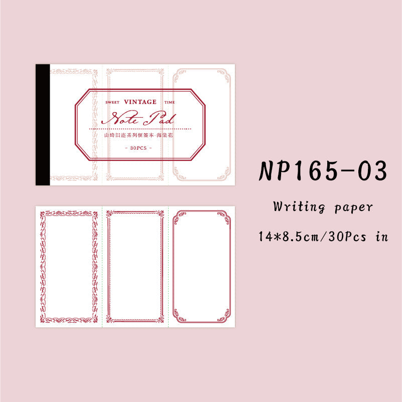 30PCS Old Yamazaki series note paper