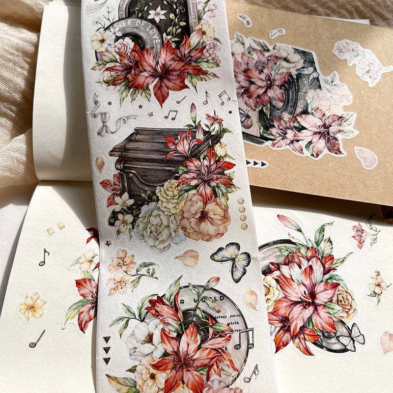 6.5cm*100cm The autumn moon Washi/PET Tape