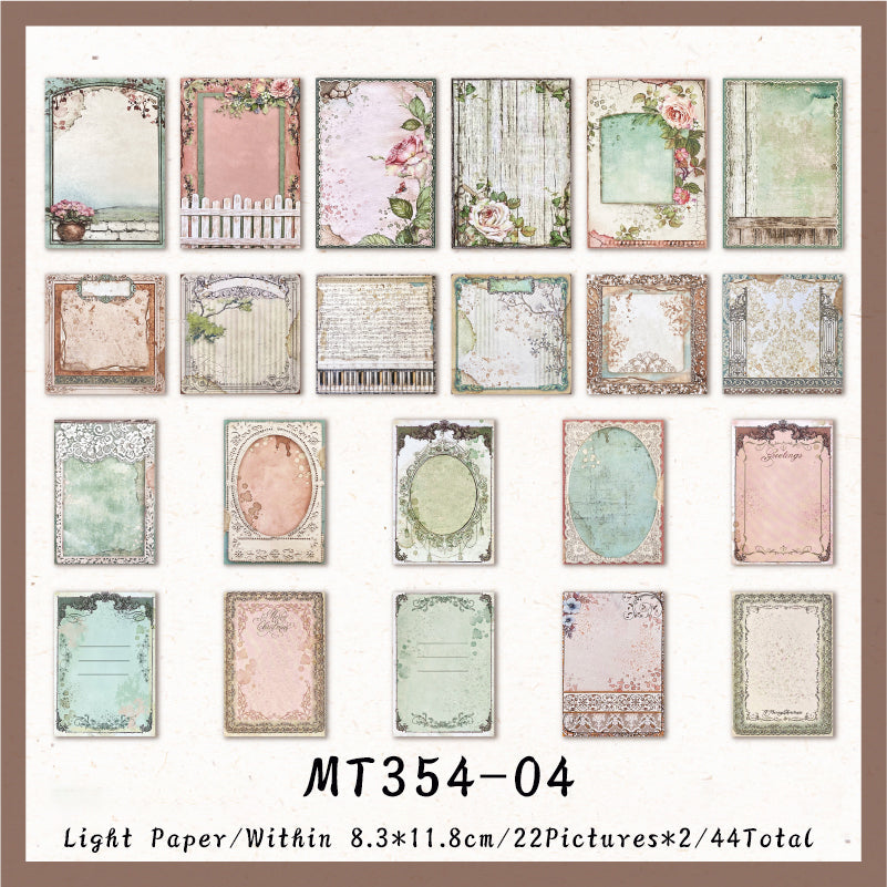 44PCS Pinellia Fairy Tales series material paper