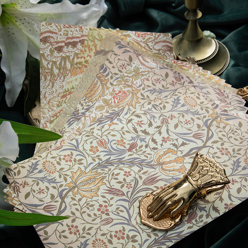 24PCS Inspired Baroque series material paper